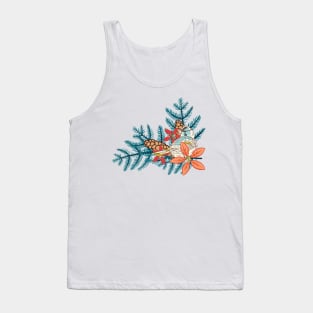 Cute Nesting Bird in Pine Tank Top